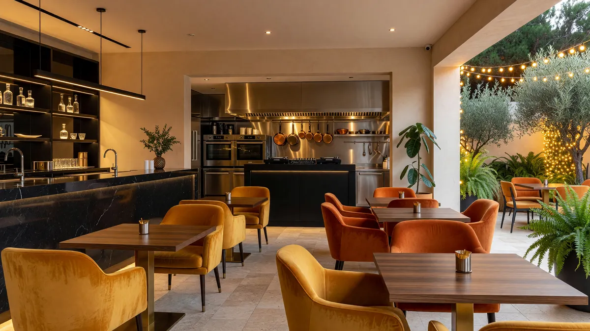 Vibrant Restaurant and Club with Outdoor Patio