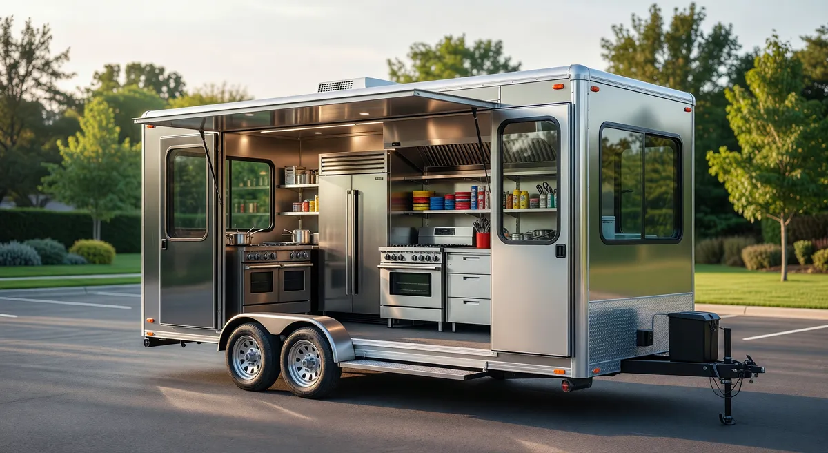 Turnkey Mobile Kitchen Trailer for Food Business in Madison County