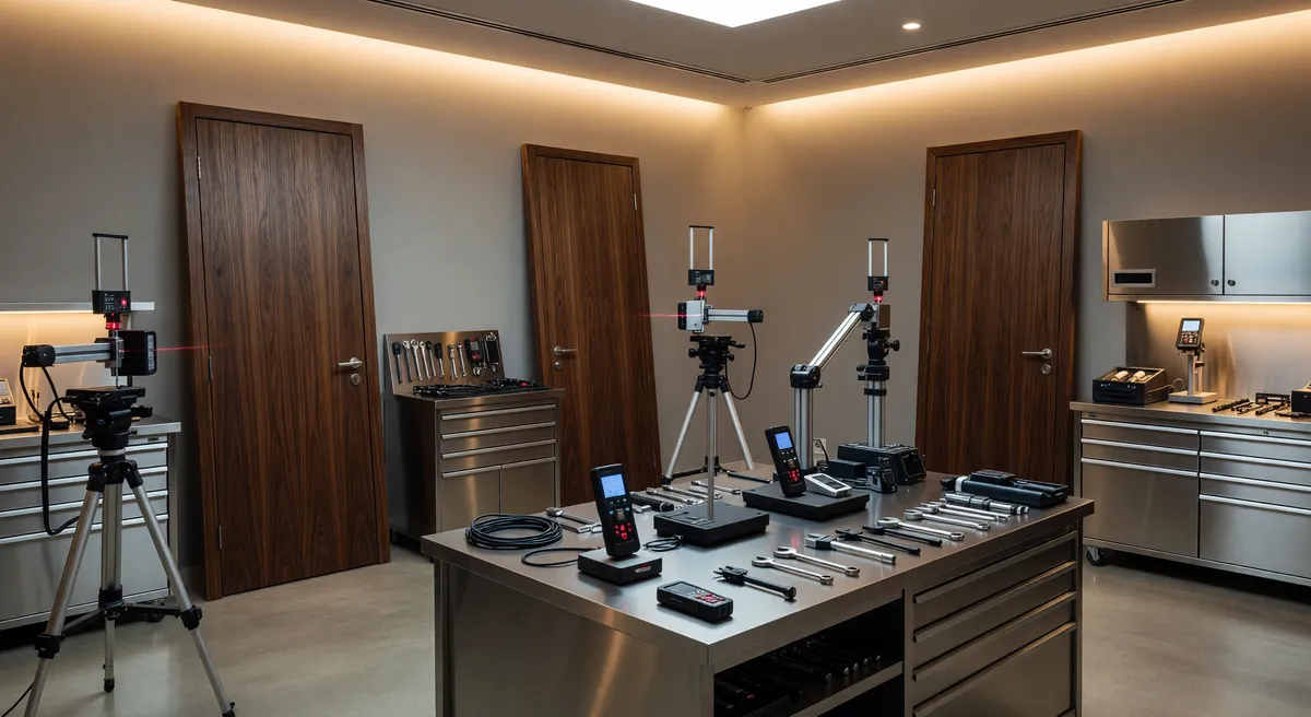 Specialized Interior Door Replacement Service with Laser Measurement Technology