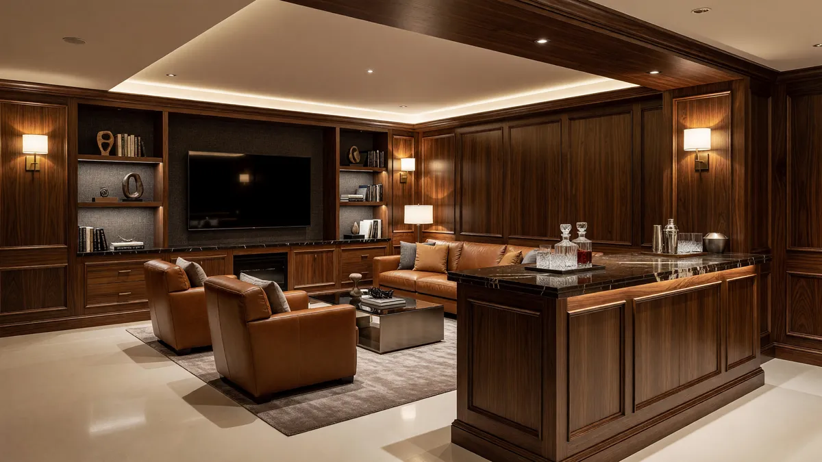 Luxury Basement Finishing Services in Detroit Metro Area