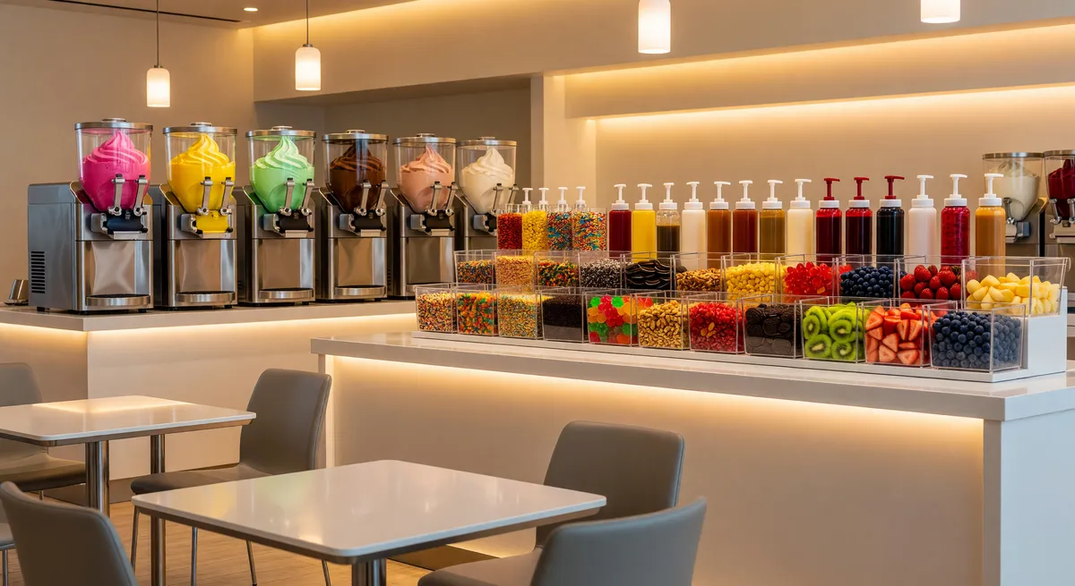 Thriving Frozen Yogurt Franchise in High-Traffic Area