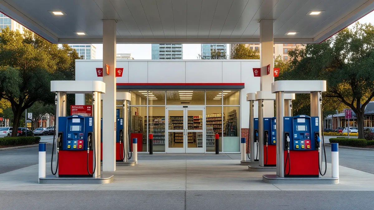 Sunoco Gas Station in Downtown Jacksonville Area