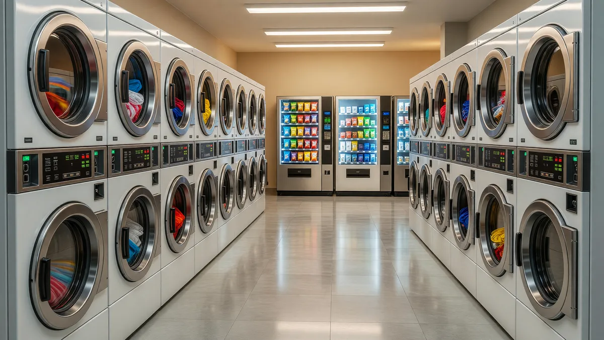 Thriving Coin Laundry with Cash-Only System