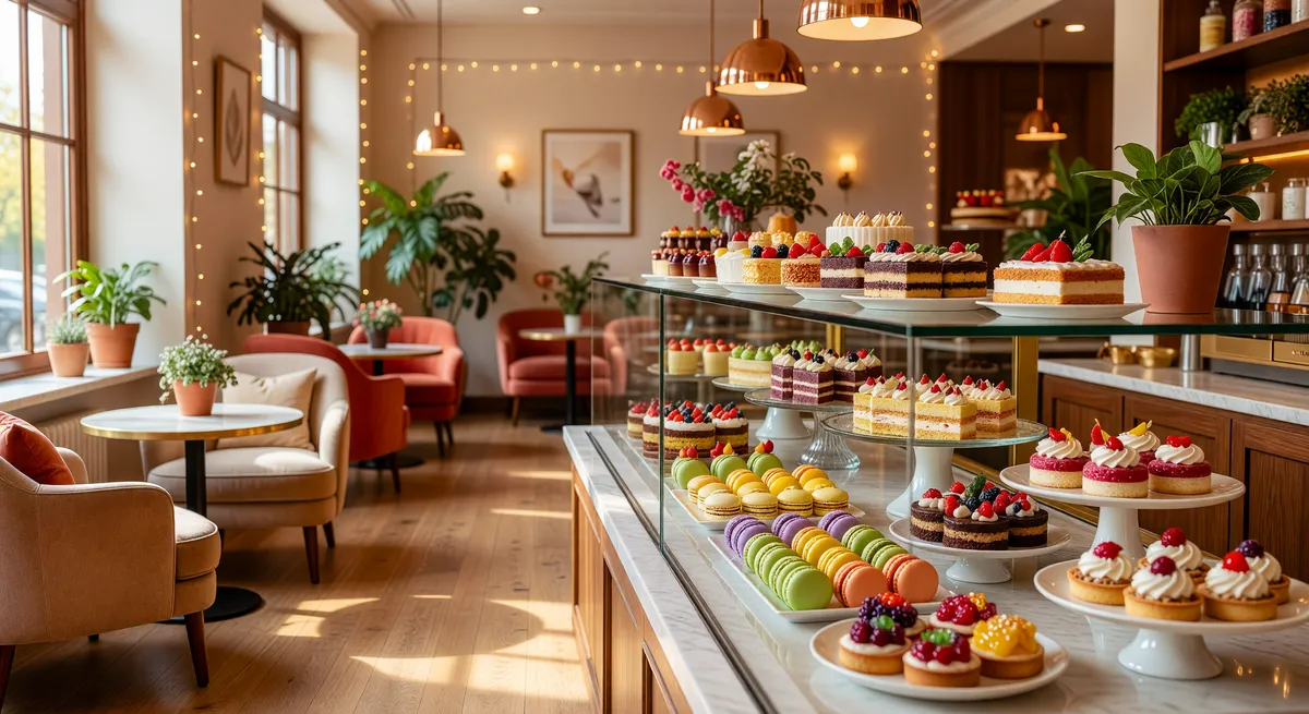 Vibrant Dessert Destination Drawing in Local Customers