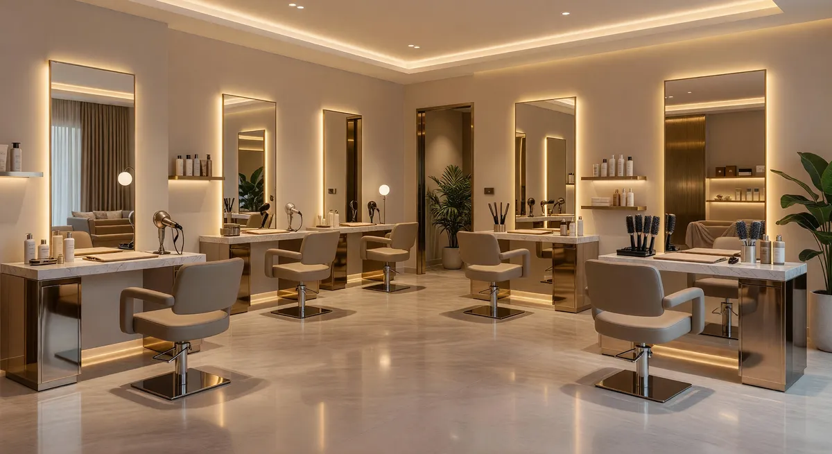 Thriving Full-Service Salon with Chair Rental Model