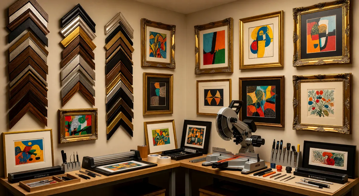 Custom Frame Shop with Artistic Appeal