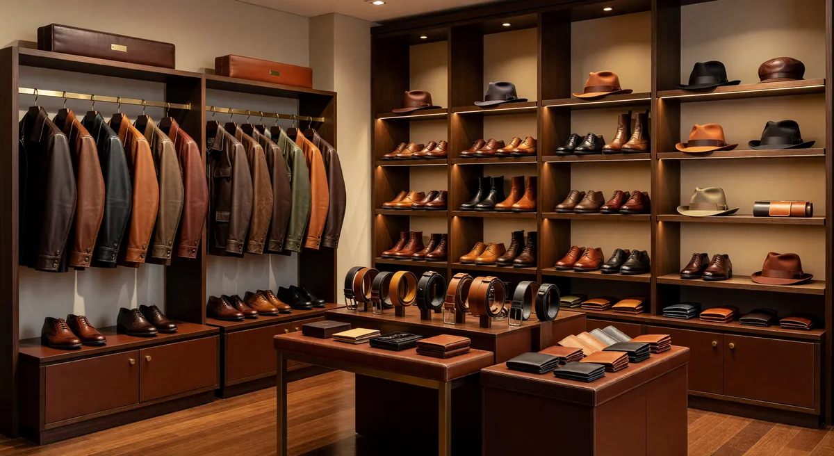 Profitable Leather Boutique in Busy Mall