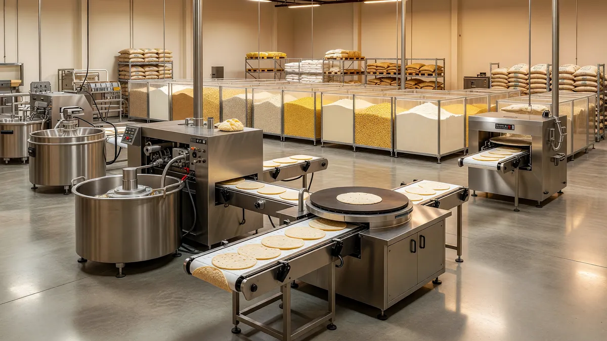 Established Organic Tortilla Manufacturing Facility