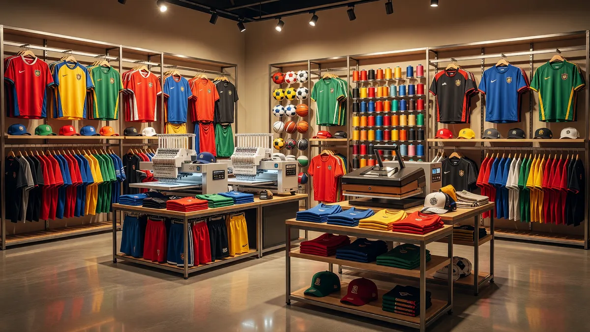 Multi-State Sportswear Team Apparel Retail and Customization Biz