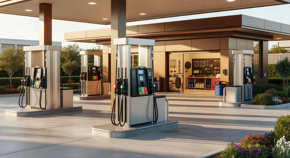 Branded gas and repair station western Nassau County