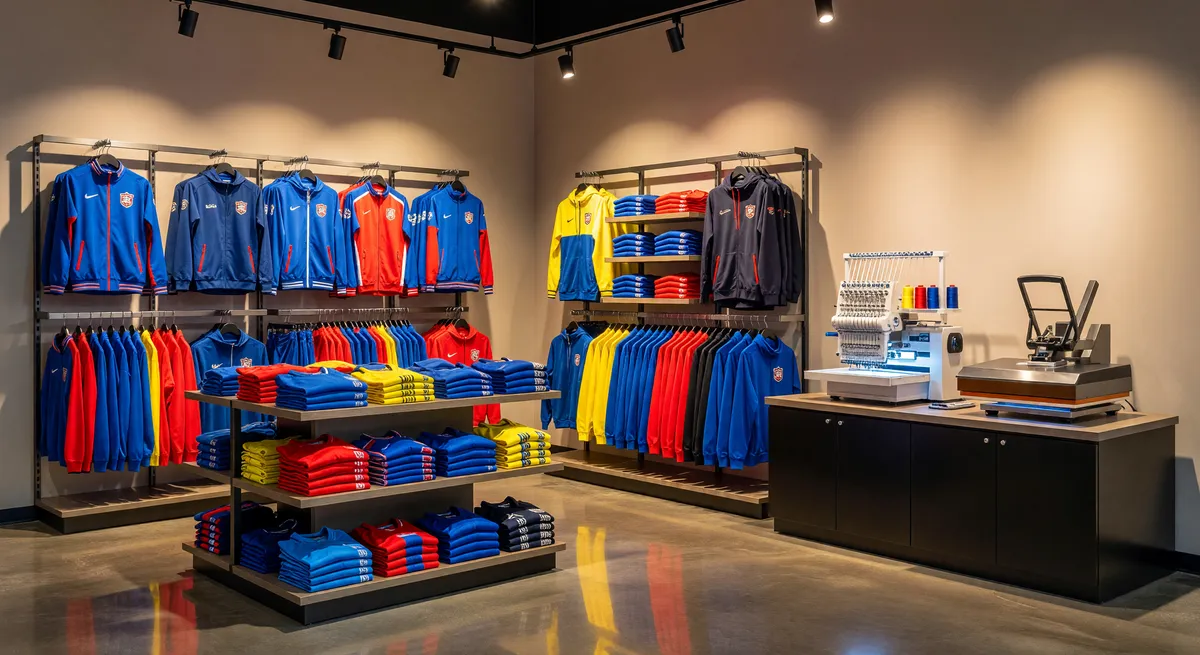 Multi-State Sportswear Team Apparel Retail and Customization Biz
