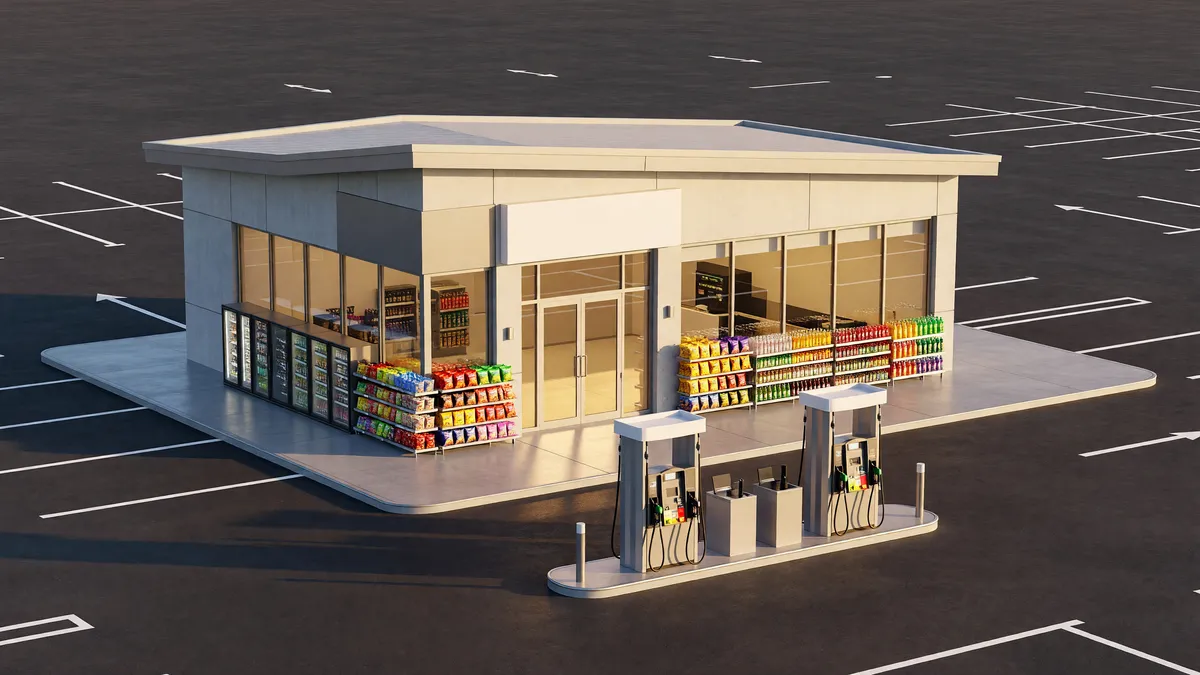 SG 11657 Indiana Indianapolis Muncie Gas Station Convenience Store
