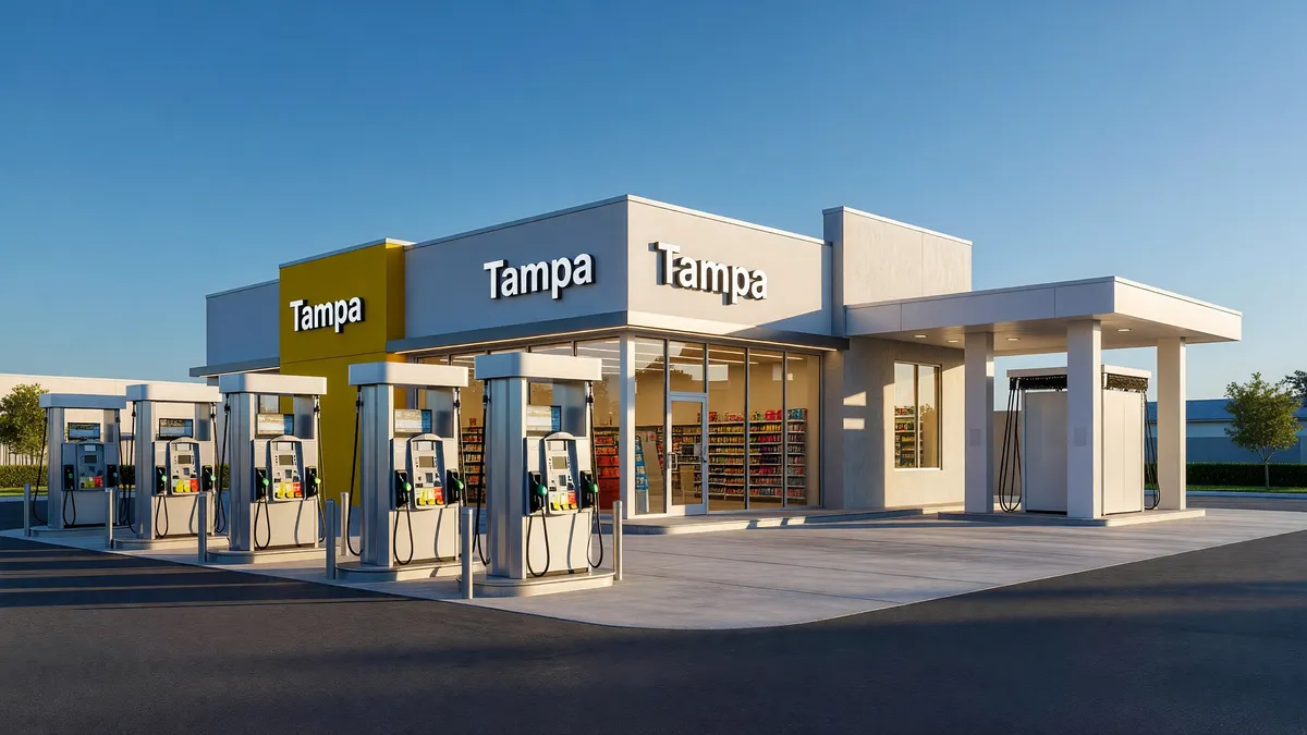SG 11883 Florida Tampa Branded 711 Gas Station C Store Car Wash