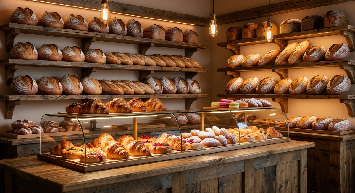 Artisanal Bakery with Retail Cafe Outlets