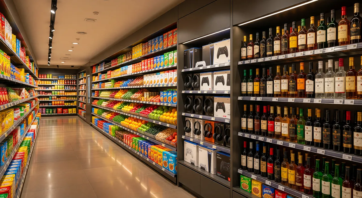 Exciting Grocery Store with Liquor and Gaming Options