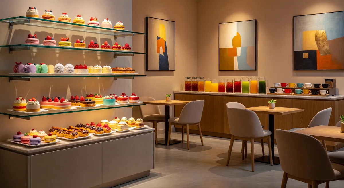 Popular Dessert Café in Koreatown Shopping Center