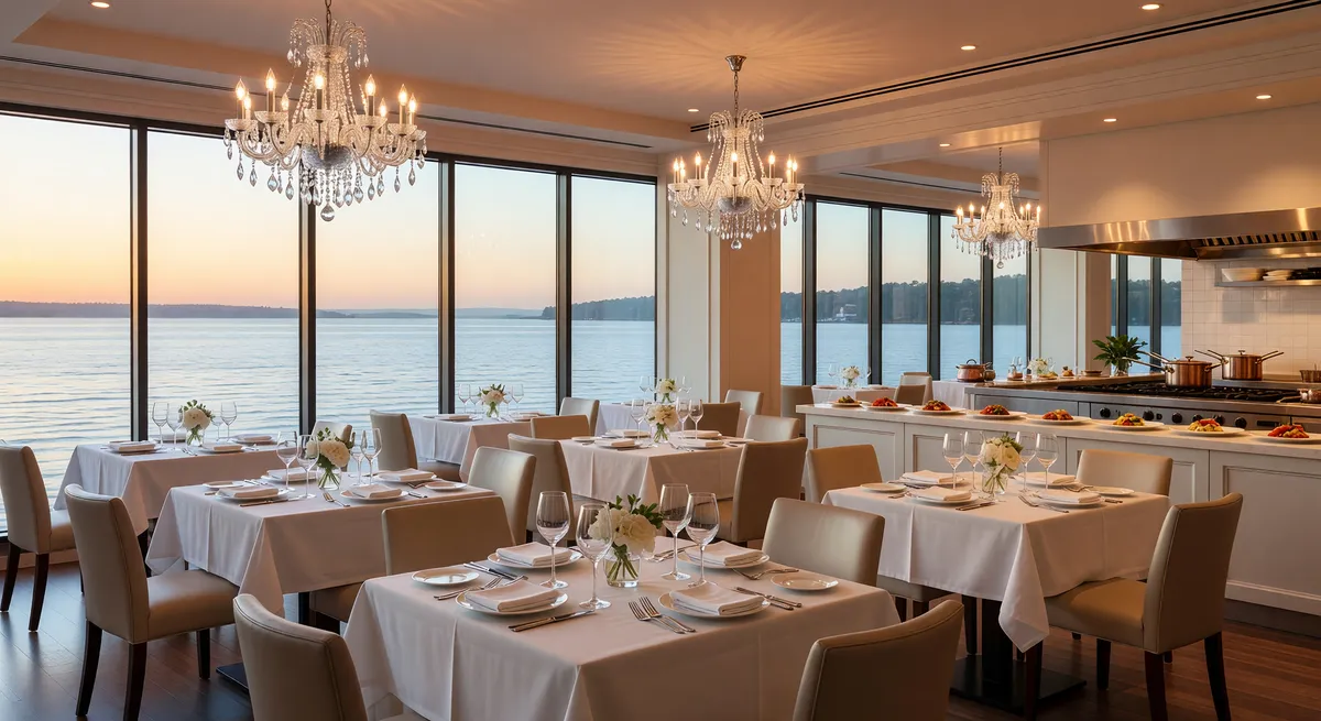 Waterfront Restaurant Business Including Real Estate Up for Sale