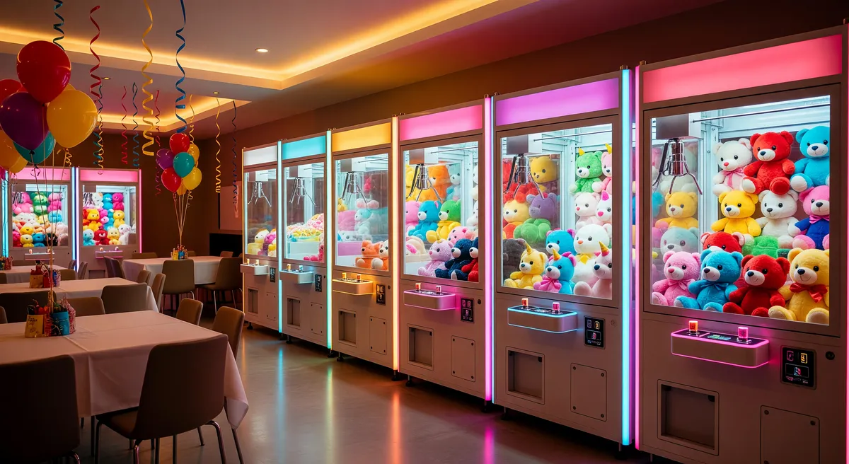 Thriving Claw Machine Arcade in Busy Las Vegas Shopping Plaza