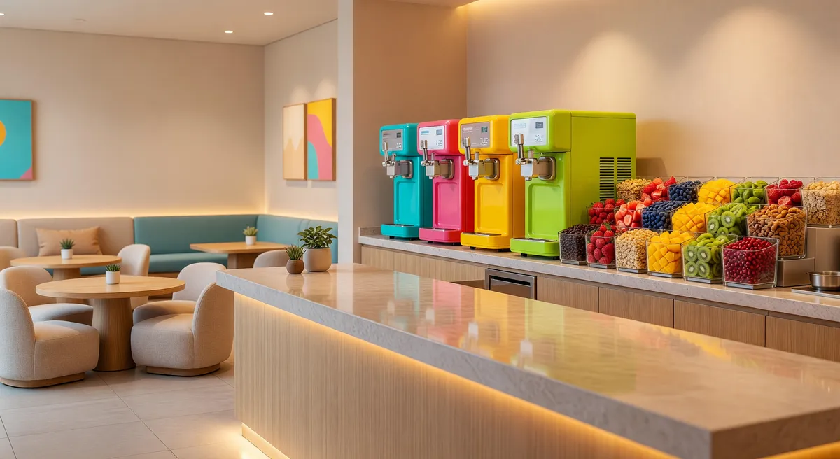 Newly Built Yogurtland Franchise in High-Traffic Beach Area
