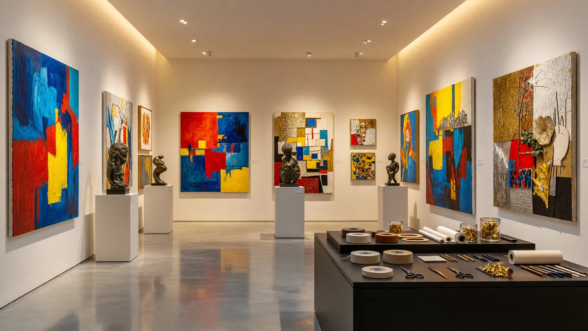 Fine Art Gallery in Vibrant Area