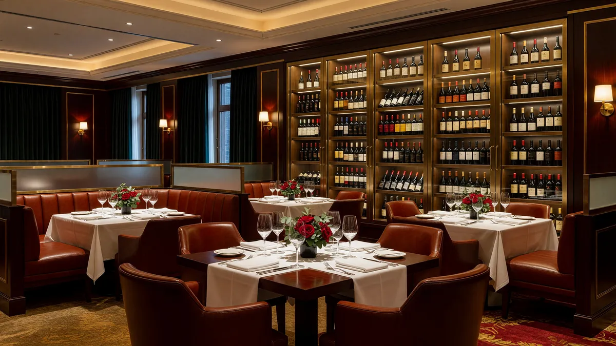 Upscale Dining Steakhouse with Wine List