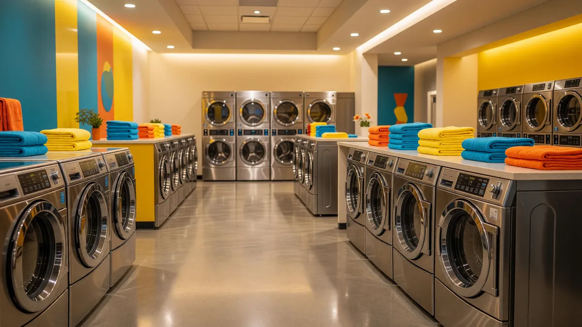 Turnkey, Modern Coin Laundry with Real Estate