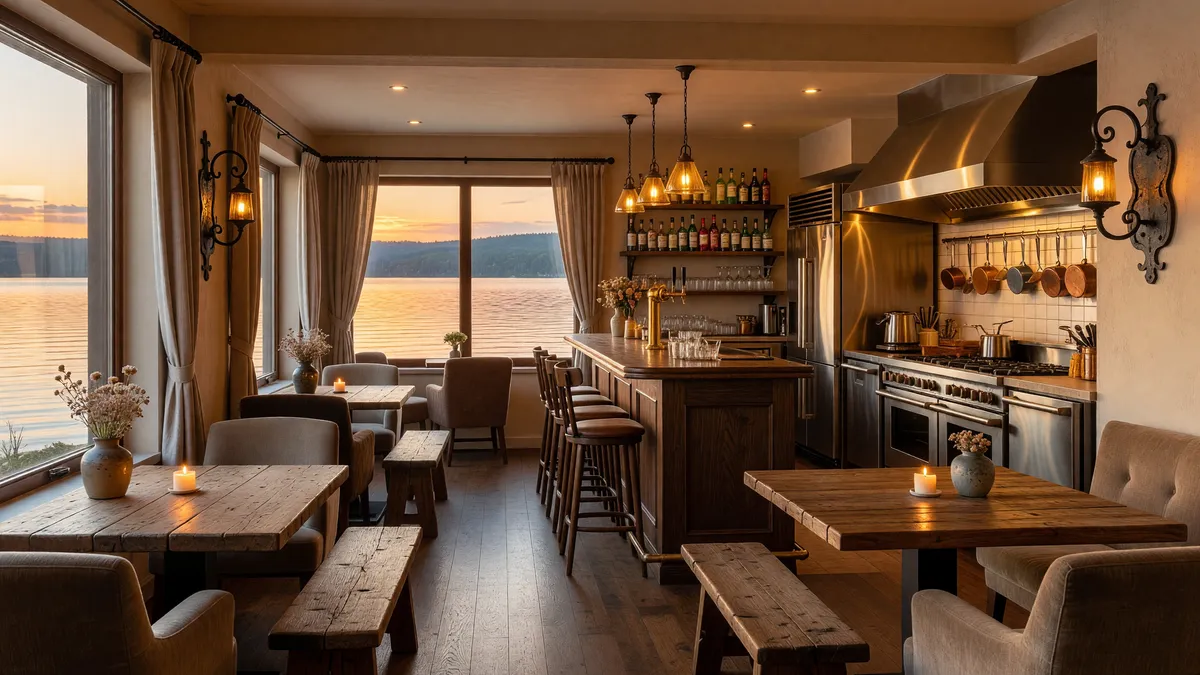 Charming Lakefront Restaurant in Minnesota