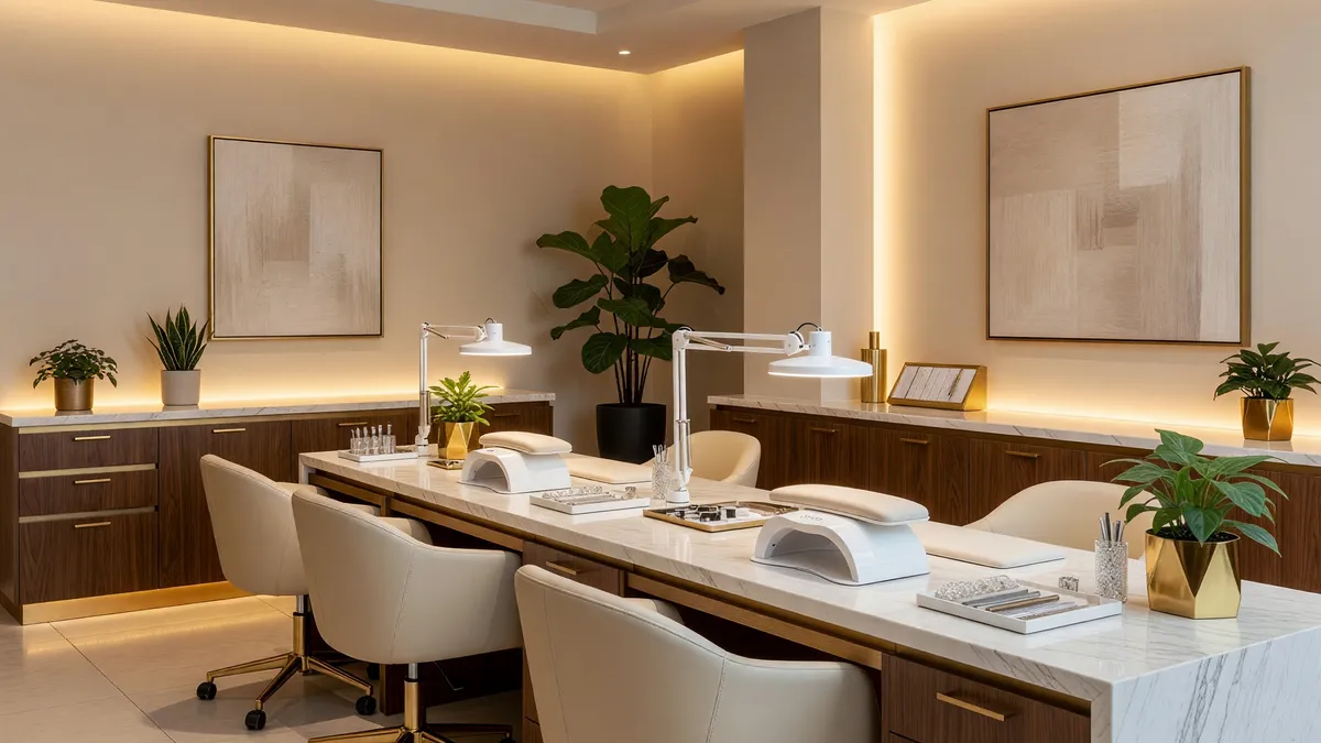Stunning Luxury Nail Salon in Prime Location
