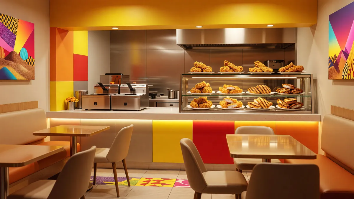 Popular Fast-Food Restaurant Serving Fresh Chicken