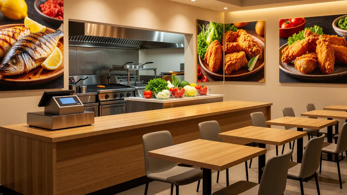 SG 11834 Ohio Columbus Courtright Fish and Chicken Fast Food Restaurant