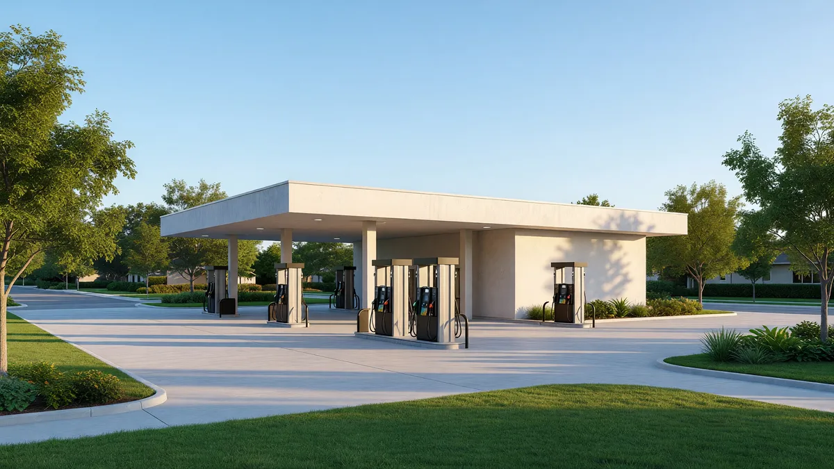 SG 11731 Ohio Columbus Tamarack Unbranded Gas Station