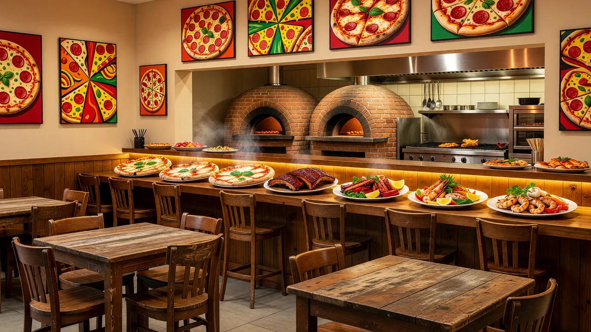 SG 11841 Ohio Cleveland Lorain Pizza and Fast Food Restaurant