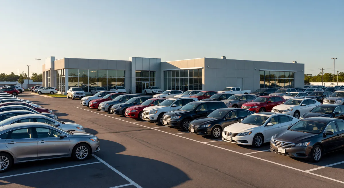 Expansive Used Car Dealership and Auto Repair Center