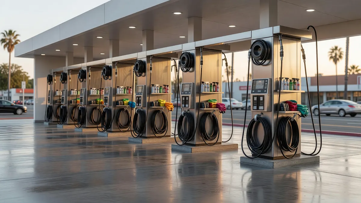 Coin-Operated Car Wash with Property