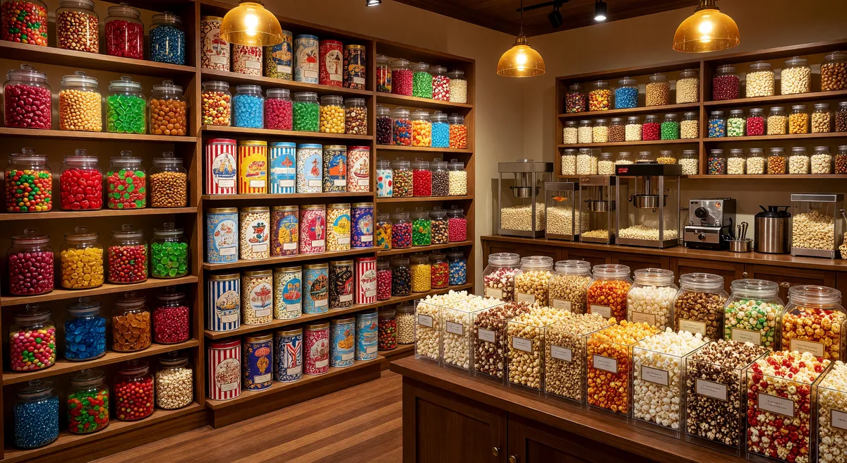 Gourmet Popcorn and Candy Shop with Event Sales, SW Wisconsin