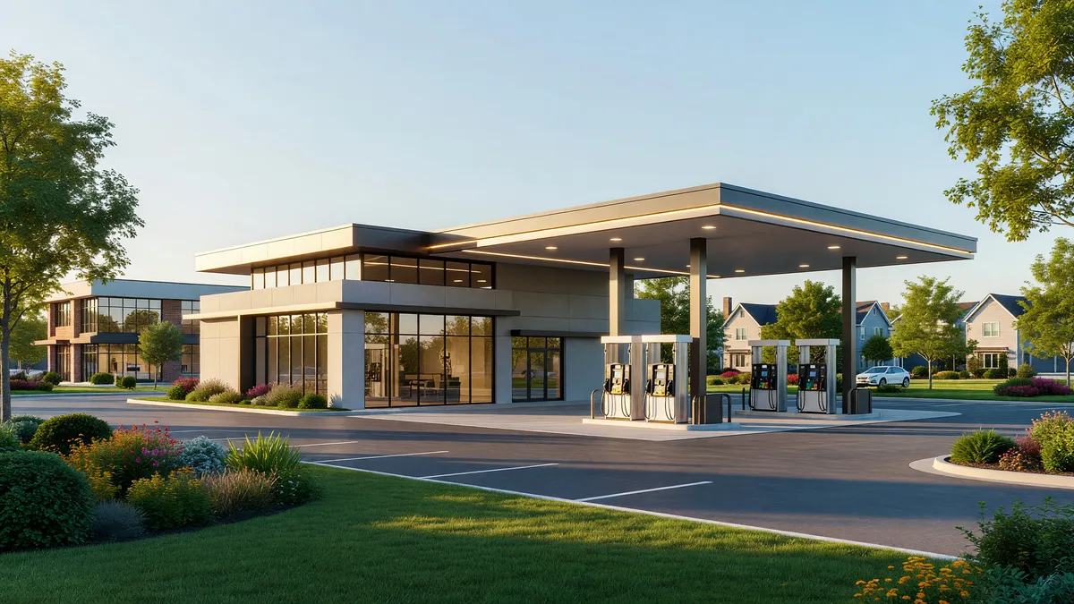 SG 11507 South Carolina Columbia Main Branded Gas Station with Property