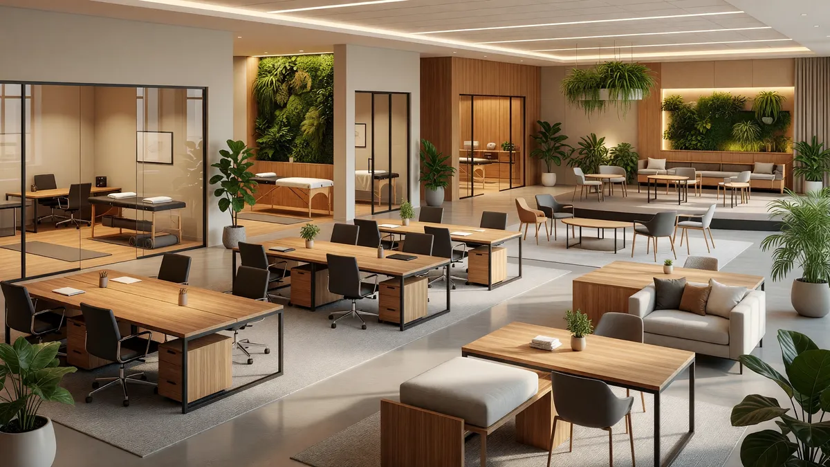 Thriving Co-Working Space with Wellness Integration